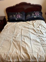 MaxSold Auction: Bed Frame with Wood Headboard and Metal Base (Mattress Not Included) - Toronto (Ontario, Canada) SELLER MANAGED Estate Sale Online Auction - Bridgeland Avenue (STORAGE)