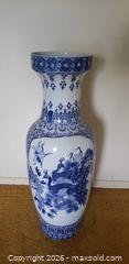 MaxSold Auction: Chinese blue and white porcelain vase featuring a hand-painted bird and pine tree design - Toronto (Ontario, Canada) SELLER MANAGED Estate Sale Online Auction - Bridgeland Avenue (STORAGE)