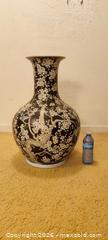 MaxSold Auction: Decorative Chinese-Style Black Ground Floral Porcelain Vase - Toronto (Ontario, Canada) SELLER MANAGED Estate Sale Online Auction - Bridgeland Avenue (STORAGE)