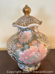 MaxSold Auction: Decorative Chinese Porcelain Ginger Jar with Lid and Two Matching Bowls  - Toronto (Ontario, Canada) SELLER MANAGED Estate Sale Online Auction - Bridgeland Avenue (STORAGE)