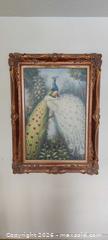 MaxSold Auction: Elegant Peacock & White Peahen Artwork in Detailed Vintage-Style Frame - Toronto (Ontario, Canada) SELLER MANAGED Estate Sale Online Auction - Bridgeland Avenue (STORAGE)