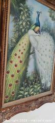 MaxSold Auction: Elegant Peacock & White Peahen Artwork in Detailed Vintage-Style Frame - Toronto (Ontario, Canada) SELLER MANAGED Estate Sale Online Auction - Bridgeland Avenue (STORAGE)