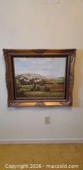 MaxSold Auction: Framed European-Style Landscape Painting with Ornate Gold Frame - Toronto (Ontario, Canada) SELLER MANAGED Estate Sale Online Auction - Bridgeland Avenue (STORAGE)