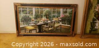 MaxSold Auction: Framed Interior Dining Scene Painting Signed K. Dodeshin - Toronto (Ontario, Canada) SELLER MANAGED Estate Sale Online Auction - Bridgeland Avenue (STORAGE)