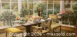 MaxSold Auction: Framed Interior Dining Scene Painting Signed K. Dodeshin - Toronto (Ontario, Canada) SELLER MANAGED Estate Sale Online Auction - Bridgeland Avenue (STORAGE)
