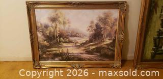 MaxSold Auction: Framed Landscape Painting with Ornate Gold-Tone Frame  - Toronto (Ontario, Canada) SELLER MANAGED Estate Sale Online Auction - Bridgeland Avenue (STORAGE)