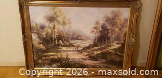 MaxSold Auction: Framed Landscape Painting with Ornate Gold-Tone Frame  - Toronto (Ontario, Canada) SELLER MANAGED Estate Sale Online Auction - Bridgeland Avenue (STORAGE)