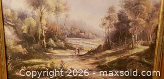 MaxSold Auction: Framed Landscape Painting with Ornate Gold-Tone Frame  - Toronto (Ontario, Canada) SELLER MANAGED Estate Sale Online Auction - Bridgeland Avenue (STORAGE)