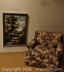 MaxSold Auction: Framed Landscape Painting with Trees & Meadow Scene - Toronto (Ontario, Canada) SELLER MANAGED Estate Sale Online Auction - Bridgeland Avenue (STORAGE)