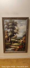 MaxSold Auction: Framed Landscape Painting with Trees & Meadow Scene - Toronto (Ontario, Canada) SELLER MANAGED Estate Sale Online Auction - Bridgeland Avenue (STORAGE)