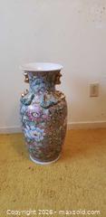MaxSold Auction: Large Chinese-Style Famille Rose Floor Vase with Floral Decoration - Toronto (Ontario, Canada) SELLER MANAGED Estate Sale Online Auction - Bridgeland Avenue (STORAGE)