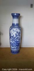 MaxSold Auction: Large, Chinese blue and white porcelain floor vase - Toronto (Ontario, Canada) SELLER MANAGED Estate Sale Online Auction - Bridgeland Avenue (STORAGE)