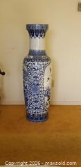 MaxSold Auction: Large Chinese Blue & White Porcelain Floor Vase, Bird & Tree Motif - Toronto (Ontario, Canada) SELLER MANAGED Estate Sale Online Auction - Bridgeland Avenue (STORAGE)