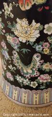MaxSold Auction: Large Decorative Black Ground Floral Porcelain Floor Vase - Toronto (Ontario, Canada) SELLER MANAGED Estate Sale Online Auction - Bridgeland Avenue (STORAGE)