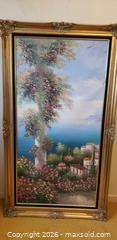 MaxSold Auction: Large Framed Coastal Landscape Painting in Ornate Gold Frame - Toronto (Ontario, Canada) SELLER MANAGED Estate Sale Online Auction - Bridgeland Avenue (STORAGE)