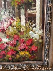 MaxSold Auction: Large Framed Hand-Painted Oil on Canvas — Mediterranean Village Scene, In the Style of Pai - Toronto (Ontario, Canada) SELLER MANAGED Estate Sale Online Auction - Bridgeland Avenue (STORAGE)