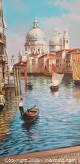 MaxSold Auction: Large Framed Oil Painting of Venetian Grand Canal Scene, After Rubens Santoro (Style) - Toronto (Ontario, Canada) SELLER MANAGED Estate Sale Online Auction - Bridgeland Avenue (STORAGE)