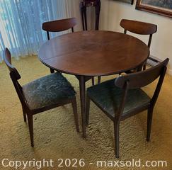 MaxSold Auction: Mid-Century Modern Round Extendable Dining Table - Toronto (Ontario, Canada) SELLER MANAGED Estate Sale Online Auction - Bridgeland Avenue (STORAGE)