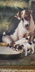 MaxSold Auction: Oil Painting of Terrier Dog & Puppies — Styled After Victorian Animalist Art  - Toronto (Ontario, Canada) SELLER MANAGED Estate Sale Online Auction - Bridgeland Avenue (STORAGE)