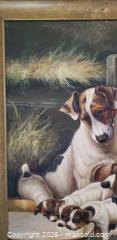MaxSold Auction: Oil Painting of Terrier Dog & Puppies — Styled After Victorian Animalist Art  - Toronto (Ontario, Canada) SELLER MANAGED Estate Sale Online Auction - Bridgeland Avenue (STORAGE)