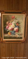 MaxSold Auction: Ornate Framed Floral Still Life Painting – Classic European Style Bouquet - Toronto (Ontario, Canada) SELLER MANAGED Estate Sale Online Auction - Bridgeland Avenue (STORAGE)