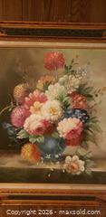 MaxSold Auction: Ornate Framed Floral Still Life Painting – Classic European Style Bouquet - Toronto (Ontario, Canada) SELLER MANAGED Estate Sale Online Auction - Bridgeland Avenue (STORAGE)