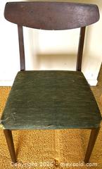 MaxSold Auction: Set of 4 Mid-Century Modern Dining Chairs, Teak Wood w/ Green Upholstery - Toronto (Ontario, Canada) SELLER MANAGED Estate Sale Online Auction - Bridgeland Avenue (STORAGE)