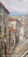 MaxSold Auction: Signed Tuscan Village Italian Hand Painted Oil Painting on Canvas  - Toronto (Ontario, Canada) SELLER MANAGED Estate Sale Online Auction - Bridgeland Avenue (STORAGE)