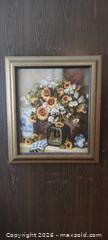 MaxSold Auction: Sunflower and Mixed Flower Still Life Painted Canvas in Gilt Frame (Unsigned) - Toronto (Ontario, Canada) SELLER MANAGED Estate Sale Online Auction - Bridgeland Avenue (STORAGE)