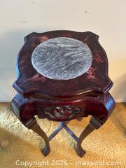 MaxSold Auction: Tall Chinese Rosewood Carved Plant Stand with Marble Insert - Toronto (Ontario, Canada) SELLER MANAGED Estate Sale Online Auction - Bridgeland Avenue (STORAGE)