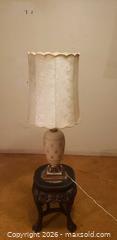 MaxSold Auction: Vintage Pineapple Table Lamp with Fabric Shade - Toronto (Ontario, Canada) SELLER MANAGED Estate Sale Online Auction - Bridgeland Avenue (STORAGE)
