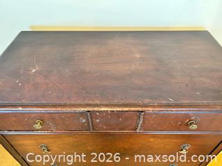 MaxSold Auction: Vintage Solid Wood Hi-Boy Chest of Drawers / Dresser with Casters - Toronto (Ontario, Canada) SELLER MANAGED Estate Sale Online Auction - Bridgeland Avenue (STORAGE)