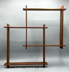 MaxSold Auction: Mid-Century Modern Display Shelf - 17 x 17 inches - Toronto (Ontario, Canada) SELLER MANAGED Downsizing Online Auction - Logan Avenue