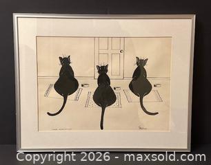 MaxSold Auction: Original Art - "Great Expectations" Chinese Ink Painting by Joan Spooner - 14.5 x 18.5 inches - Toronto (Ontario, Canada) SELLER MANAGED Downsizing Online Auction - Logan Avenue