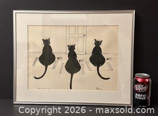 MaxSold Auction: Original Art - "Great Expectations" Chinese Ink Painting by Joan Spooner - 14.5 x 18.5 inches - Toronto (Ontario, Canada) SELLER MANAGED Downsizing Online Auction - Logan Avenue