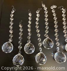 MaxSold Auction: Ornamental Chandelier Strands - Beautiful Glass Prism - Lot of 12 - Toronto (Ontario, Canada) SELLER MANAGED Downsizing Online Auction - Logan Avenue