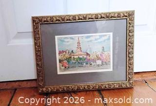 MaxSold Auction: 3 Framed Wall Art Watercolor Painting, Print and  - Cambridge (Massachusetts, USA) PARTNER MANAGED Estate Sale Online Auction - Creighton Street                  