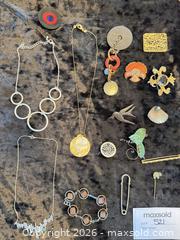 MaxSold Auction: Assorted Costume Jewelry Lot - Necklaces, Brooches, Bracelet  - Cambridge (Massachusetts, USA) PARTNER MANAGED Estate Sale Online Auction - Creighton Street                  