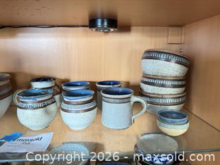 MaxSold Auction: Assorted Handmade Speckled Stoneware Bowls, Mugs & Pitchers - Cambridge (Massachusetts, USA) PARTNER MANAGED Estate Sale Online Auction - Creighton Street                  