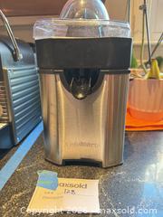 MaxSold Auction: Cuisinart Electric Citrus Juicer — Stainless Steel & Black - Cambridge (Massachusetts, USA) PARTNER MANAGED Estate Sale Online Auction - Creighton Street                  