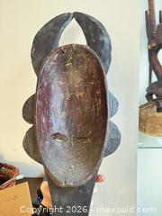 MaxSold Auction: Decorative Carved Wood Tribal Mask, Painted Pigment - Cambridge (Massachusetts, USA) PARTNER MANAGED Estate Sale Online Auction - Creighton Street                  