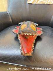 MaxSold Auction: Decorative Carved Wood Tribal Mask, Painted Pigment - Cambridge (Massachusetts, USA) PARTNER MANAGED Estate Sale Online Auction - Creighton Street                  