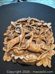 MaxSold Auction: Hand-Carved Wooden Decorative Panel with Deer Motif - Cambridge (Massachusetts, USA) PARTNER MANAGED Estate Sale Online Auction - Creighton Street                  
