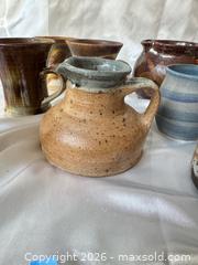 MaxSold Auction: Lot of Studio Pottery Mugs & Small Pitchers, 11 pcs - Cambridge (Massachusetts, USA) PARTNER MANAGED Estate Sale Online Auction - Creighton Street                  
