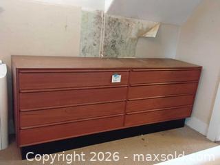 MaxSold Auction: Mid-Century Norwegian teak Dresser, 71" W x 18" D x 29" H - Cambridge (Massachusetts, USA) PARTNER MANAGED Estate Sale Online Auction - Creighton Street                  