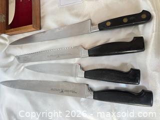 MaxSold Auction: Mixed Cutting Utensil & Serving Utensil Lot — Zwilling + Carving Set - Cambridge (Massachusetts, USA) PARTNER MANAGED Estate Sale Online Auction - Creighton Street                  