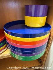 MaxSold Auction: Mixed Multi-Color Dishware Lot — Plastic Plates, Bowls, Cups, Saucers - Cambridge (Massachusetts, USA) PARTNER MANAGED Estate Sale Online Auction - Creighton Street                  