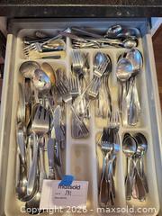 MaxSold Auction: Mixed Stainless Steel Flatware Set, ~60 Pieces - Cambridge (Massachusetts, USA) PARTNER MANAGED Estate Sale Online Auction - Creighton Street                  