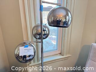MaxSold Auction: Modern Multi-Head Floor Lamp with Globe Shades, Chrome - Cambridge (Massachusetts, USA) PARTNER MANAGED Estate Sale Online Auction - Creighton Street                  