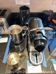 MaxSold Auction: Nespresso Single-Serve Espresso Machine w/ Frother & Accessories - Cambridge (Massachusetts, USA) PARTNER MANAGED Estate Sale Online Auction - Creighton Street                  
